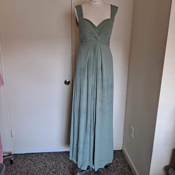 Dear Cleo Ivy Green Harper Bridesmaid Dress - Size 10 - Picture 6 of 9